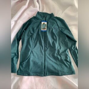 32 Degrees Heat Mid-Layer Green Full-Zip Jacket Women’s Large NWT